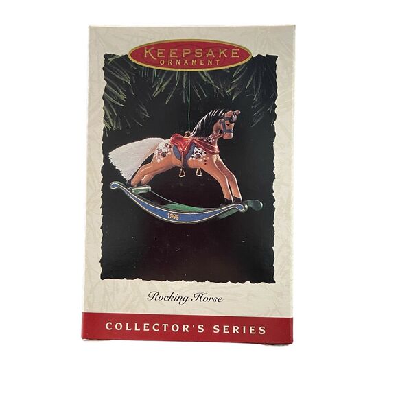 1995 Hallmark Keepsake Ornament Rocking Horse Series 15th - Picture 1 of 3